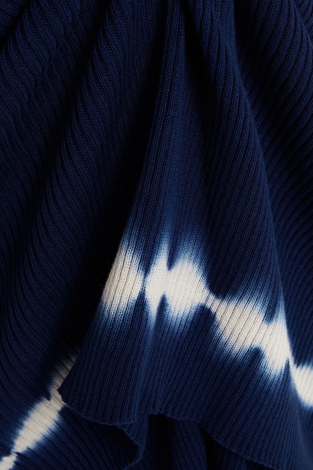 ALTUZARRA Tie-dyed ribbed cotton midi dress