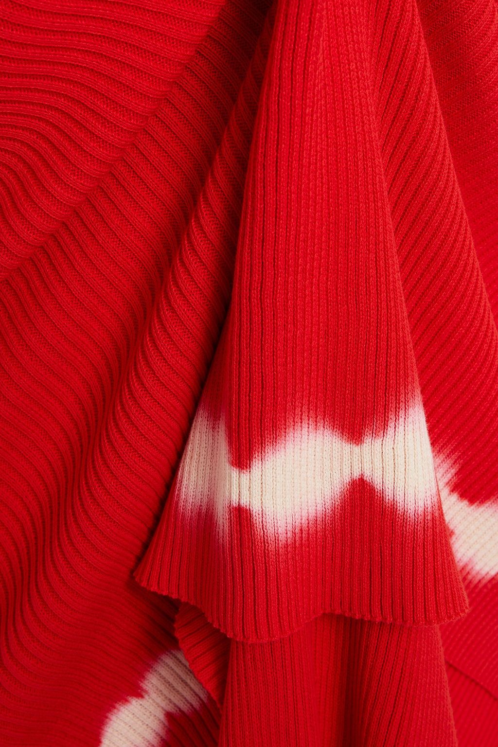ALTUZARRA Tie-dyed ribbed cotton midi dress