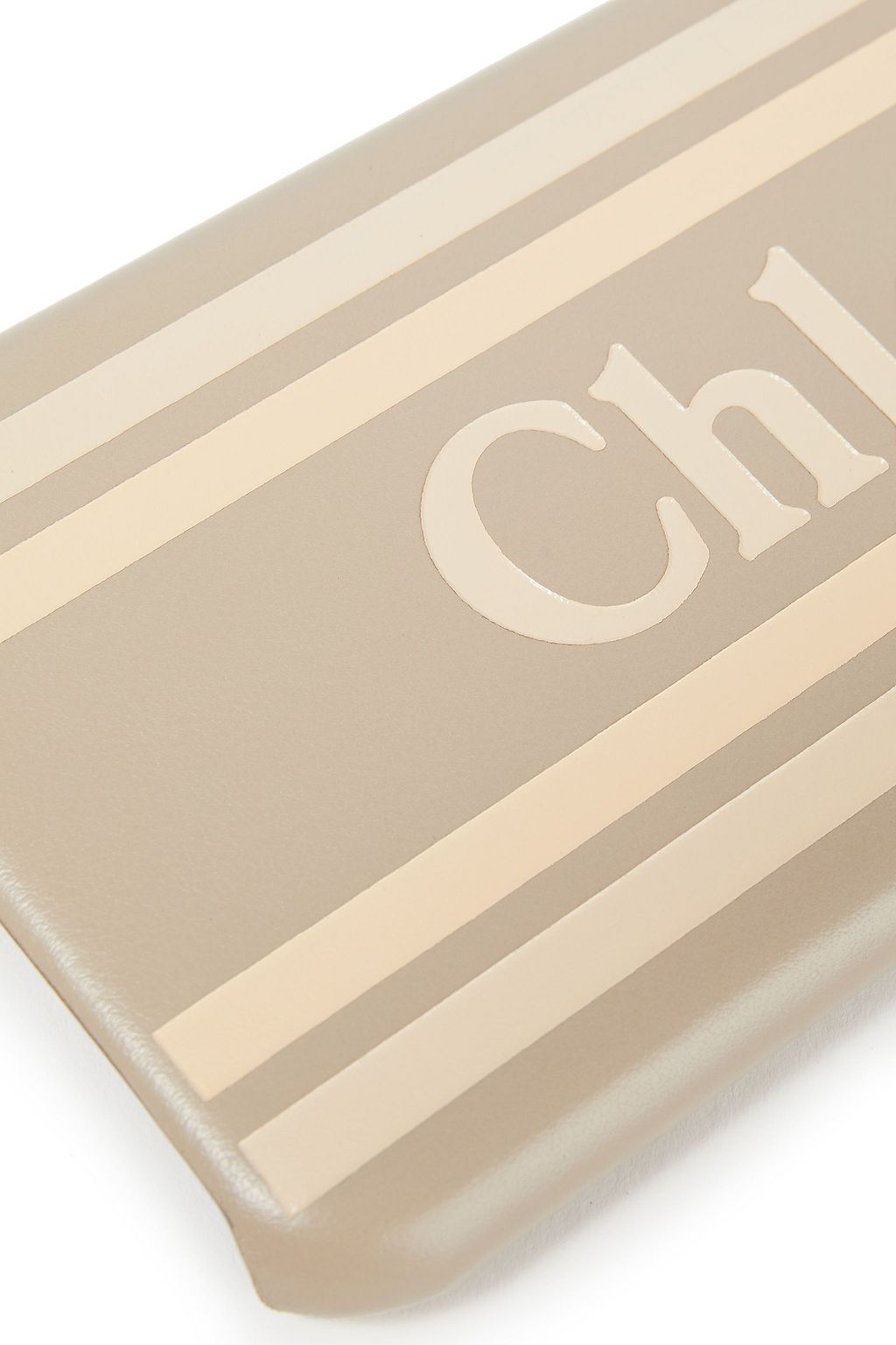 CHLOÉ Vick logo-embossed leather iPhone XS Max case