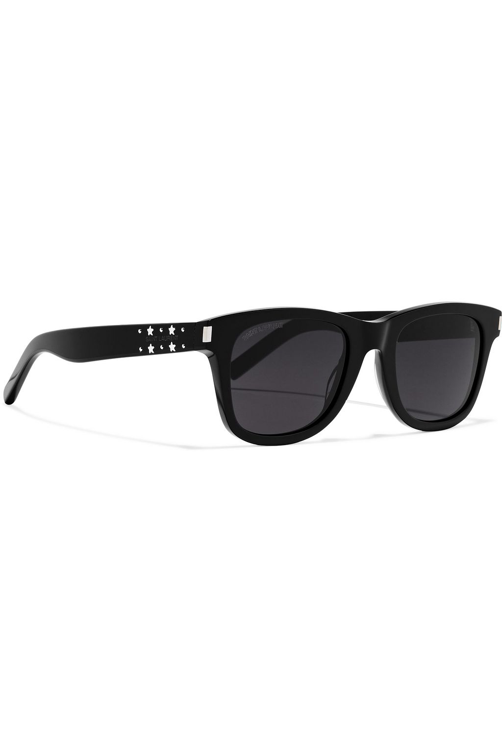 SAINT LAURENT D-frame embellished acetate sunglasses