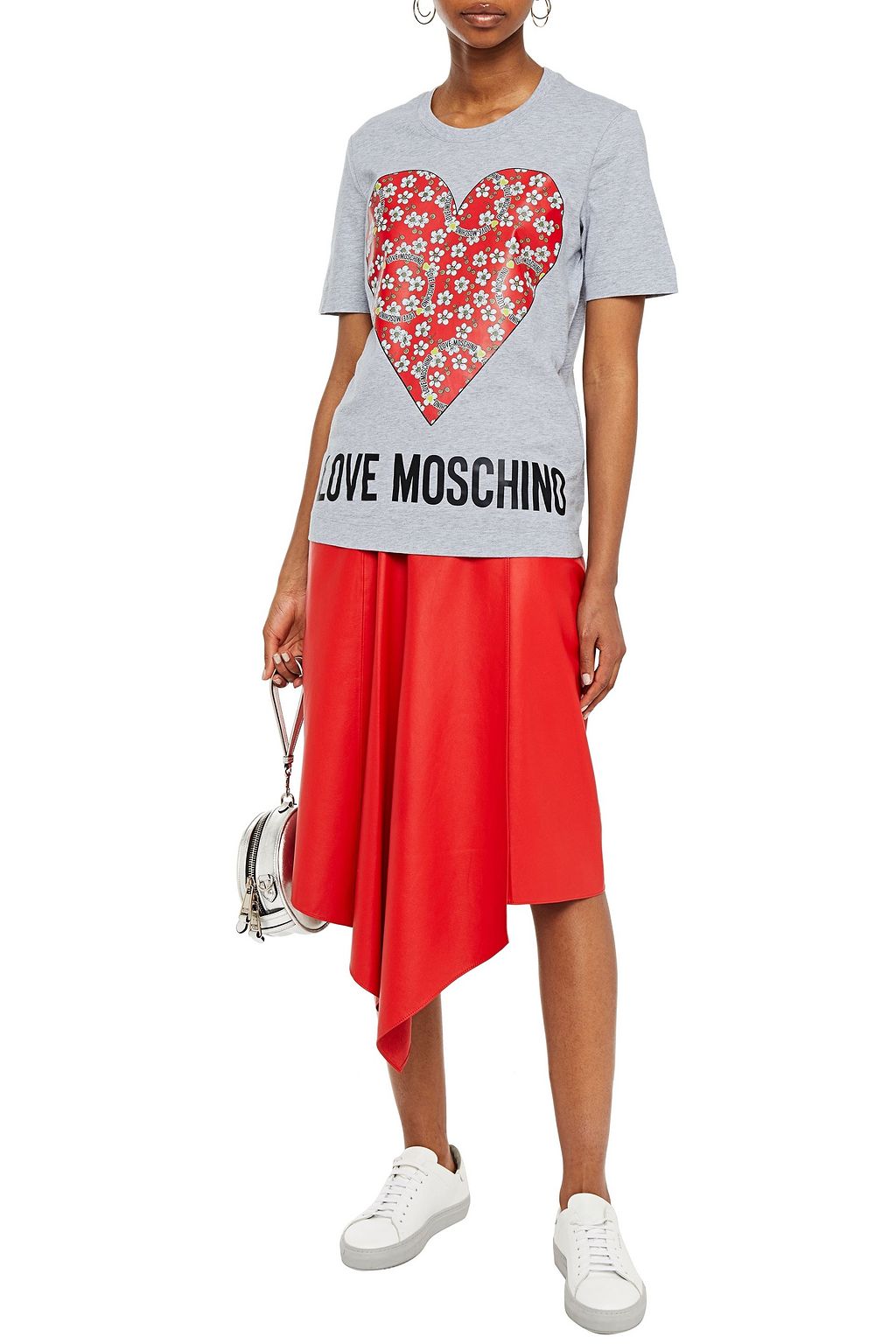 LOVE MOSCHINO Printed cotton-jersey T-shirt