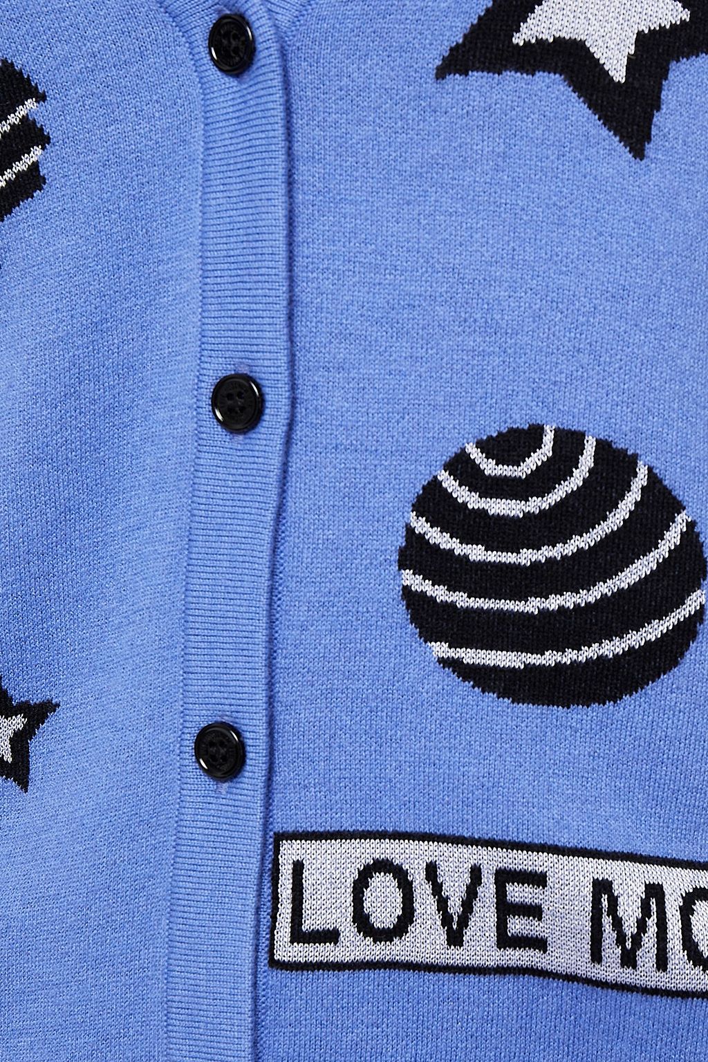 LOVE MOSCHINO Jacquard-knit cardigan