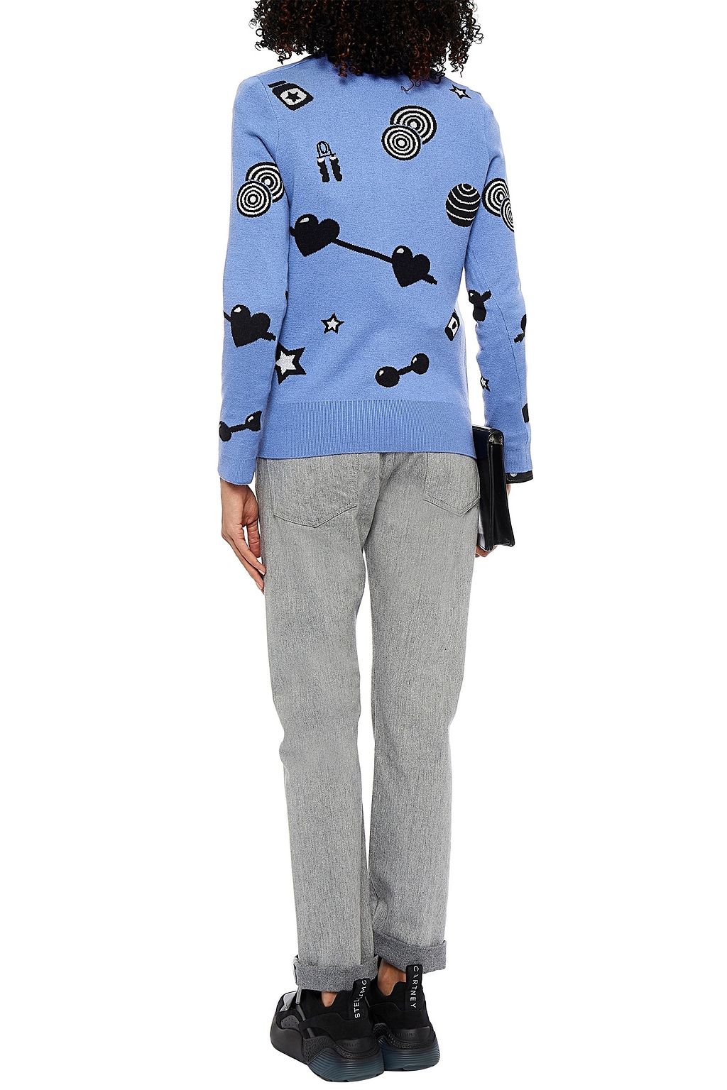 LOVE MOSCHINO Jacquard-knit cardigan