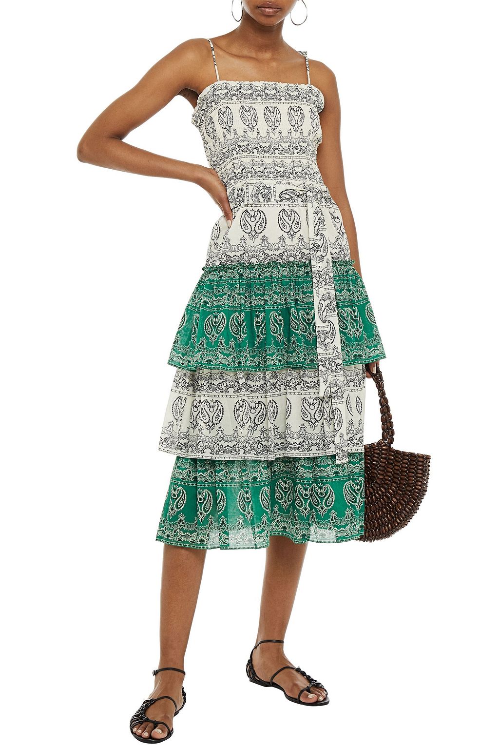 tory burch tiered dress