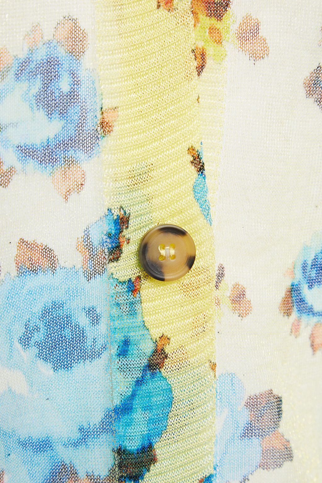 MSGM Floral-print knitted cardigan