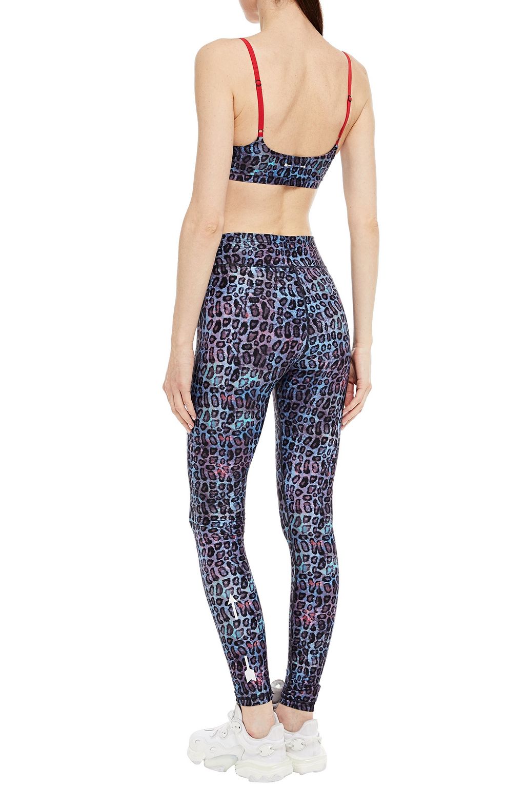 THE UPSIDE Leopard-print stretch sports bra