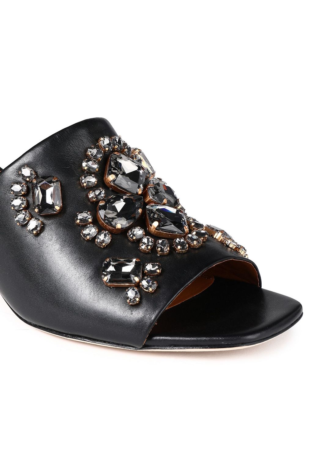 TORY BURCH Ines embellished leather mules