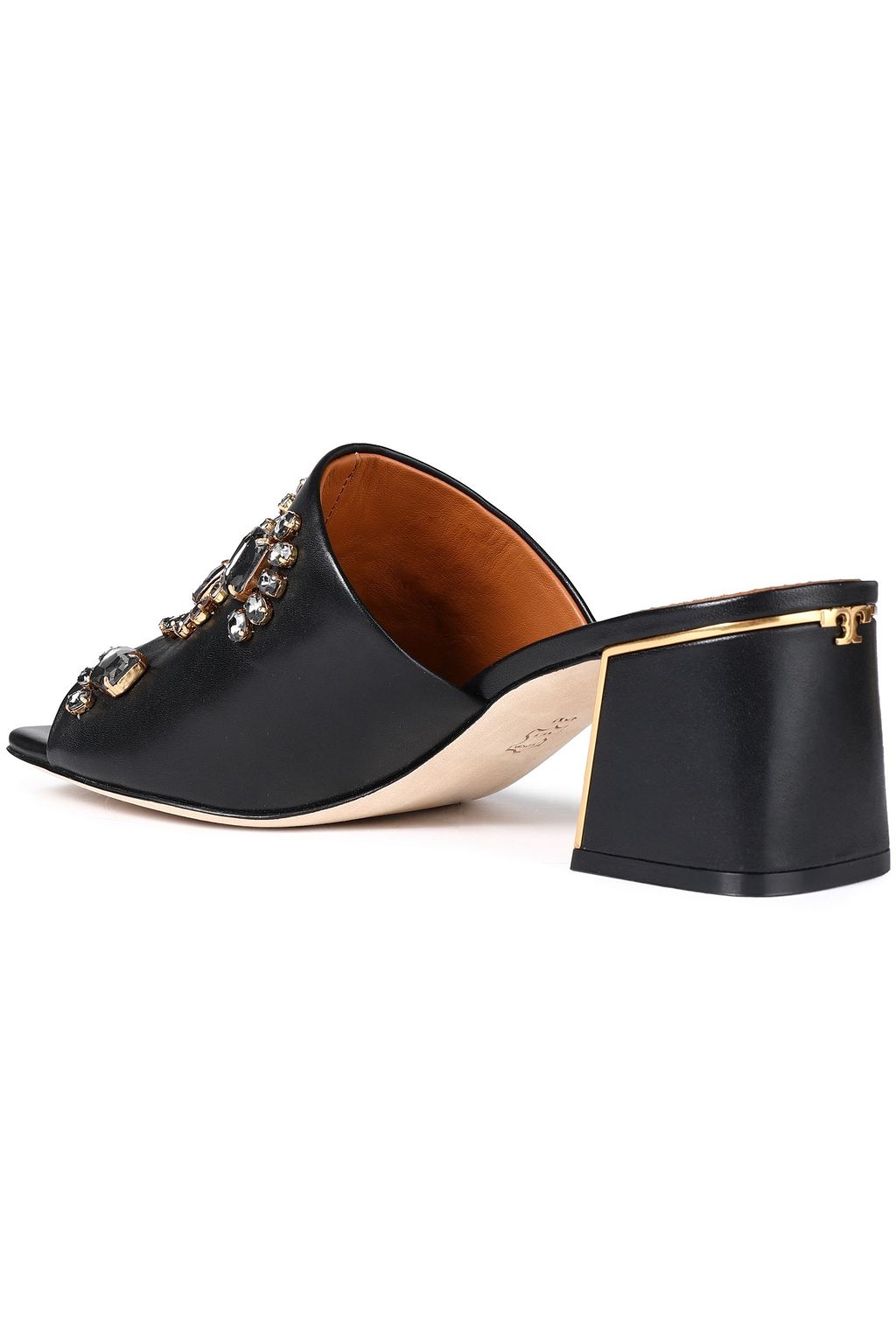 TORY BURCH Ines embellished leather mules