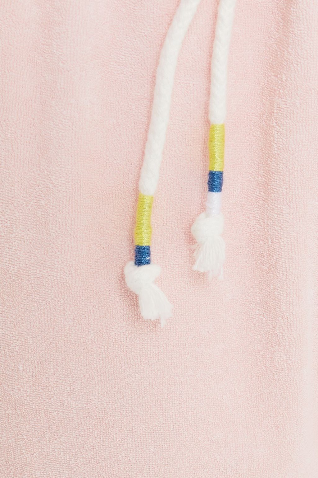 THE UPSIDE Embroidered cotton-blend terry track pants