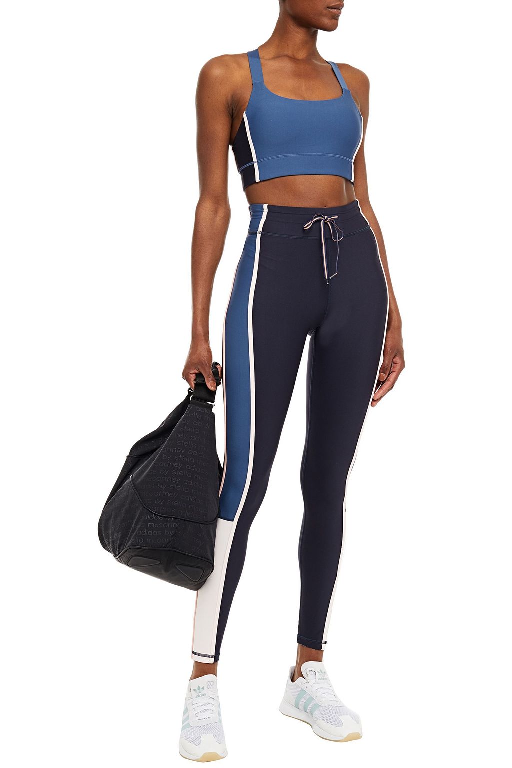 THE UPSIDE Puerto Paola color-block stretch sports bra