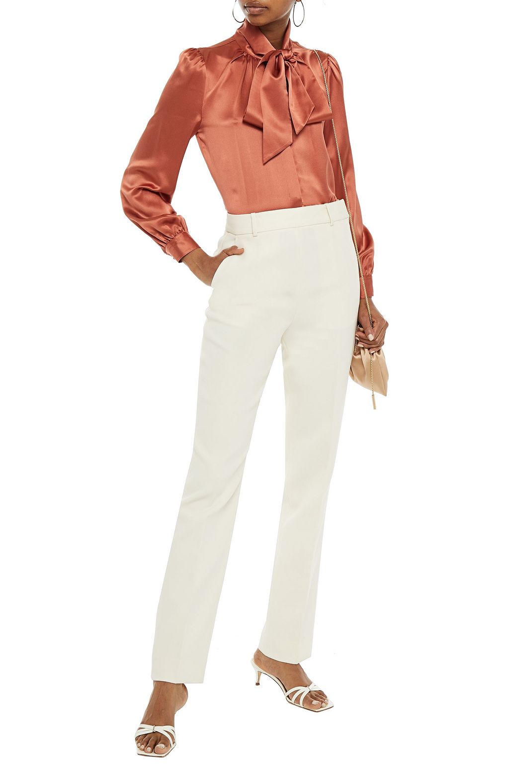 TORY BURCH Crepe tapered pants