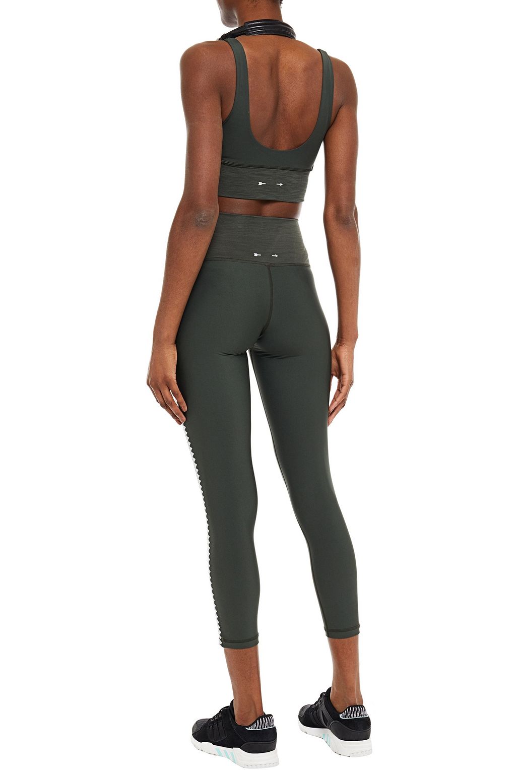 THE UPSIDE Embroidered stretch-leggings