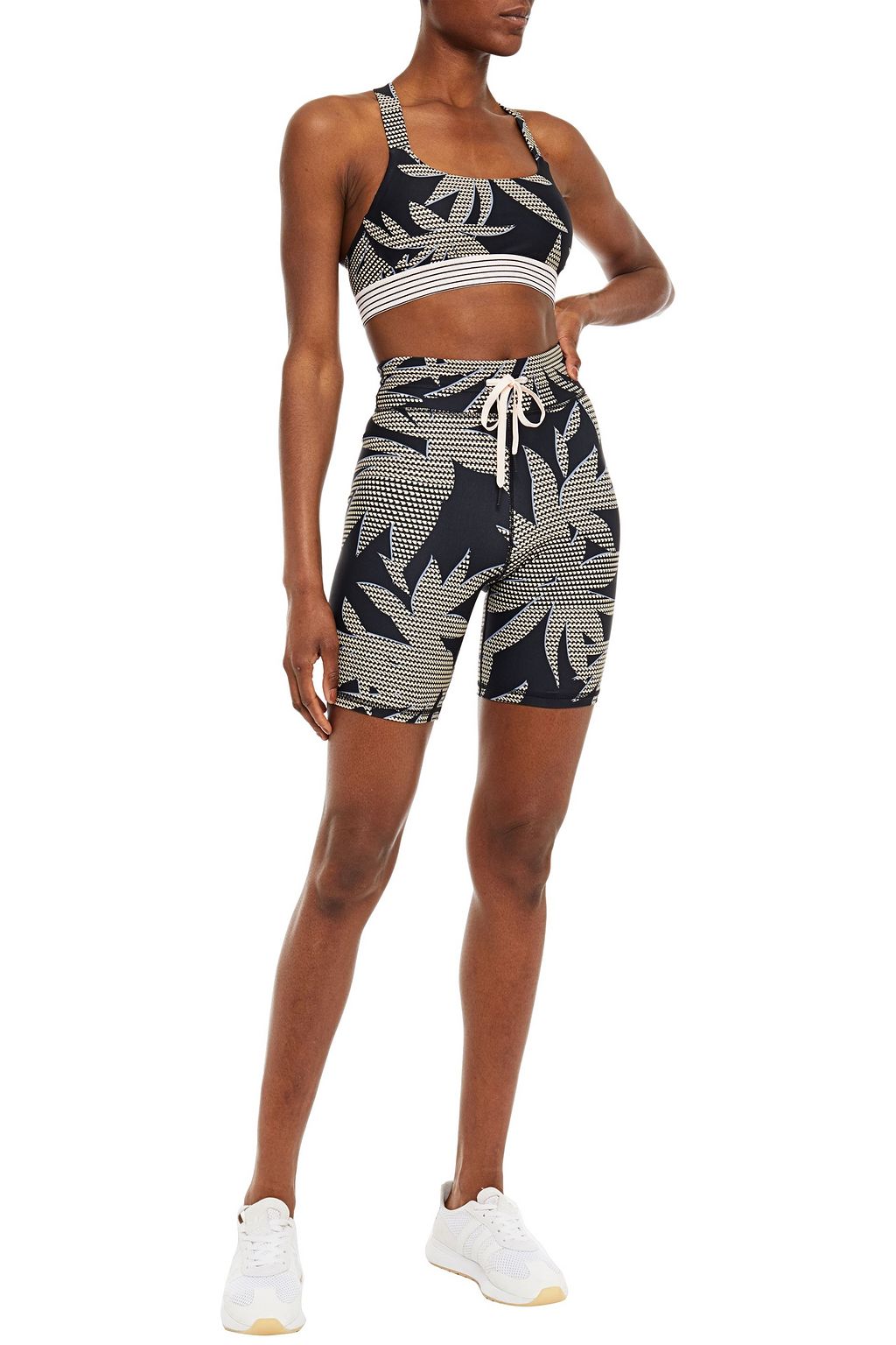 THE UPSIDE Printed stretch sports bra