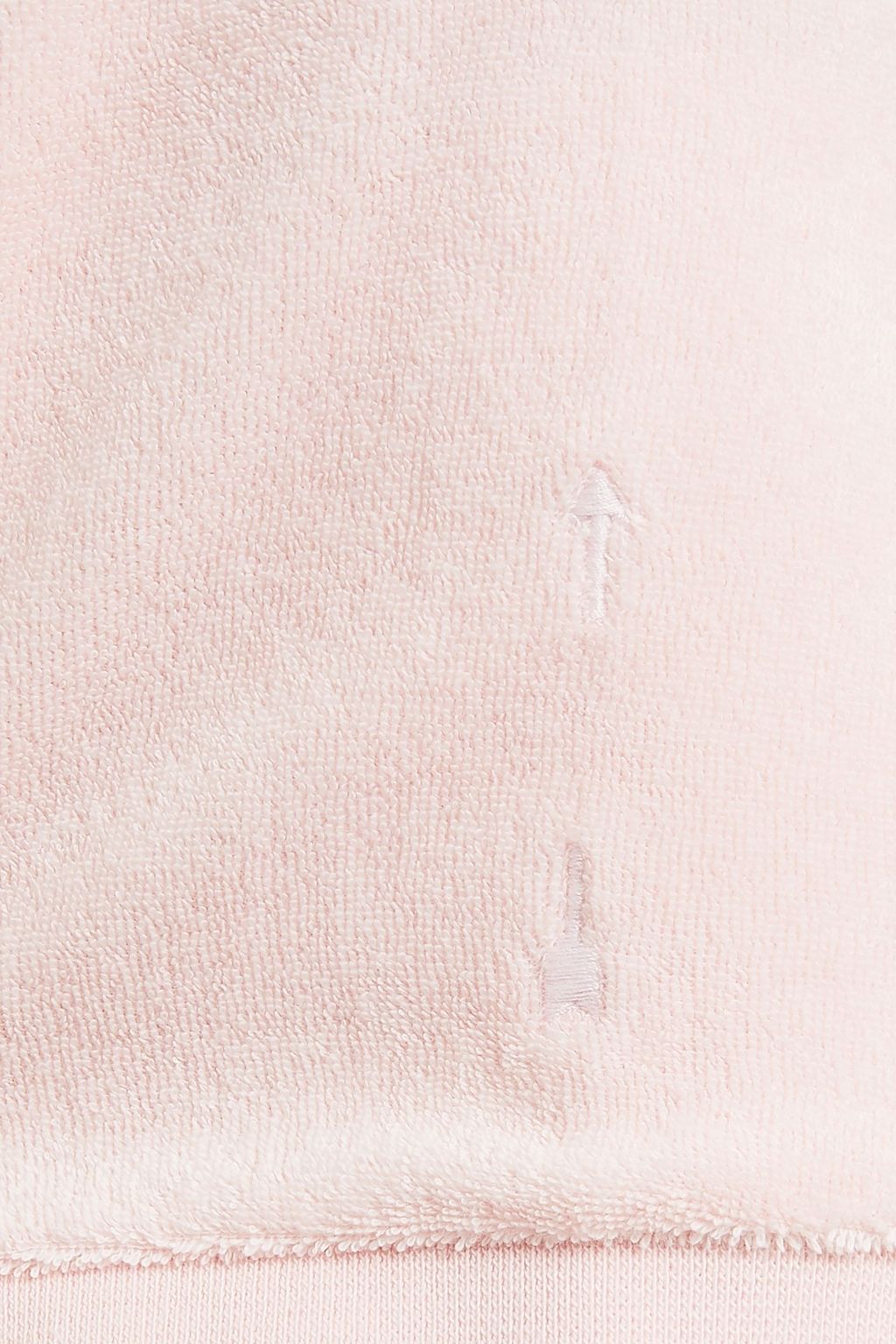 THE UPSIDE Embroidered cotton-blend terry top