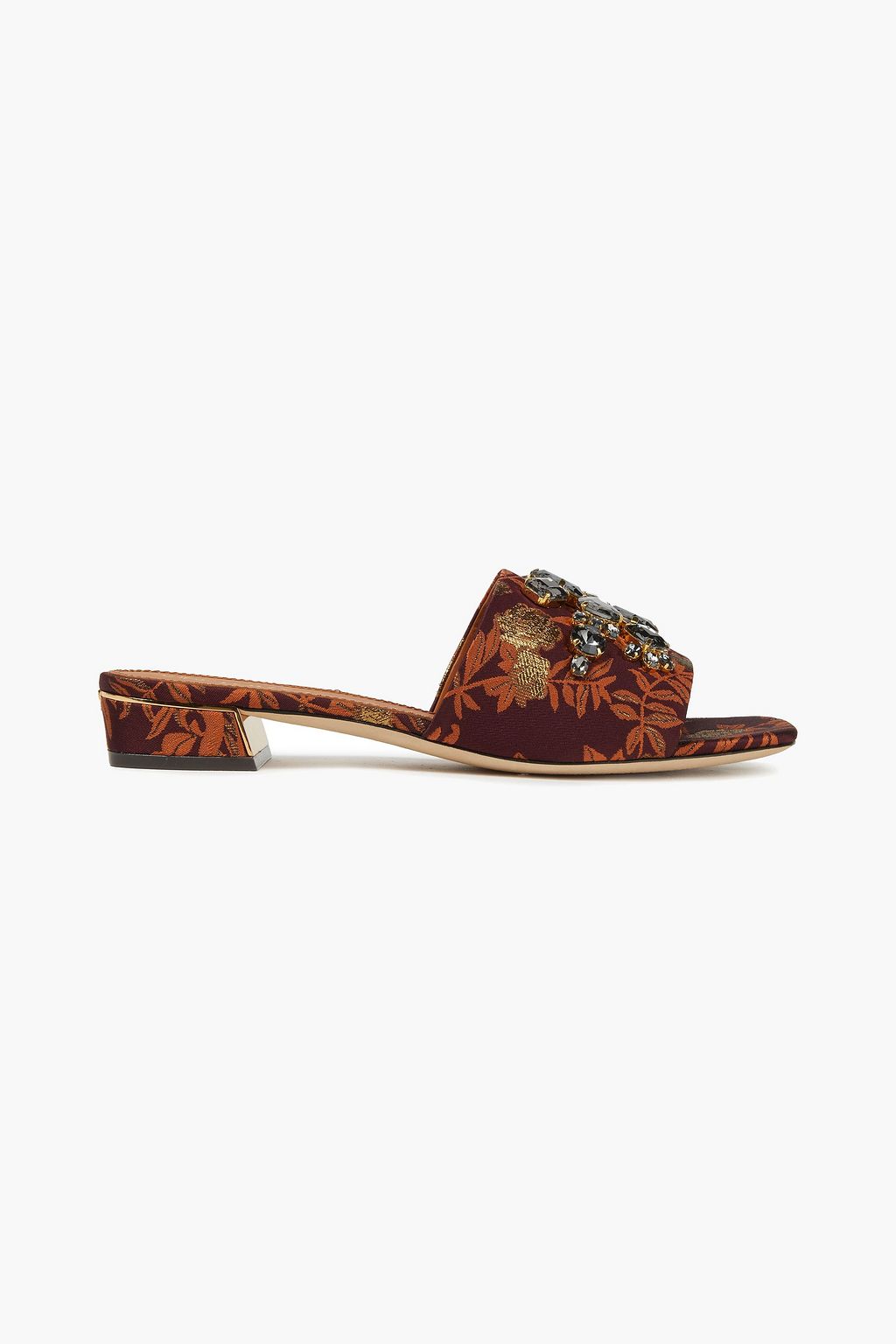 TORY BURCH Embellished brocade mules | Sale up to 70% off | THE OUTNET