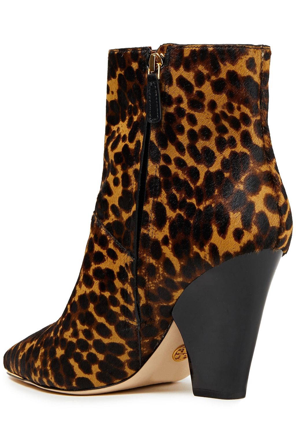 TORY BURCH Lila leopard-print calf hair ankle boots