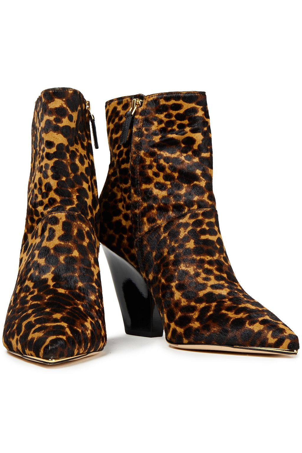 TORY BURCH Lila leopard-print calf hair ankle boots
