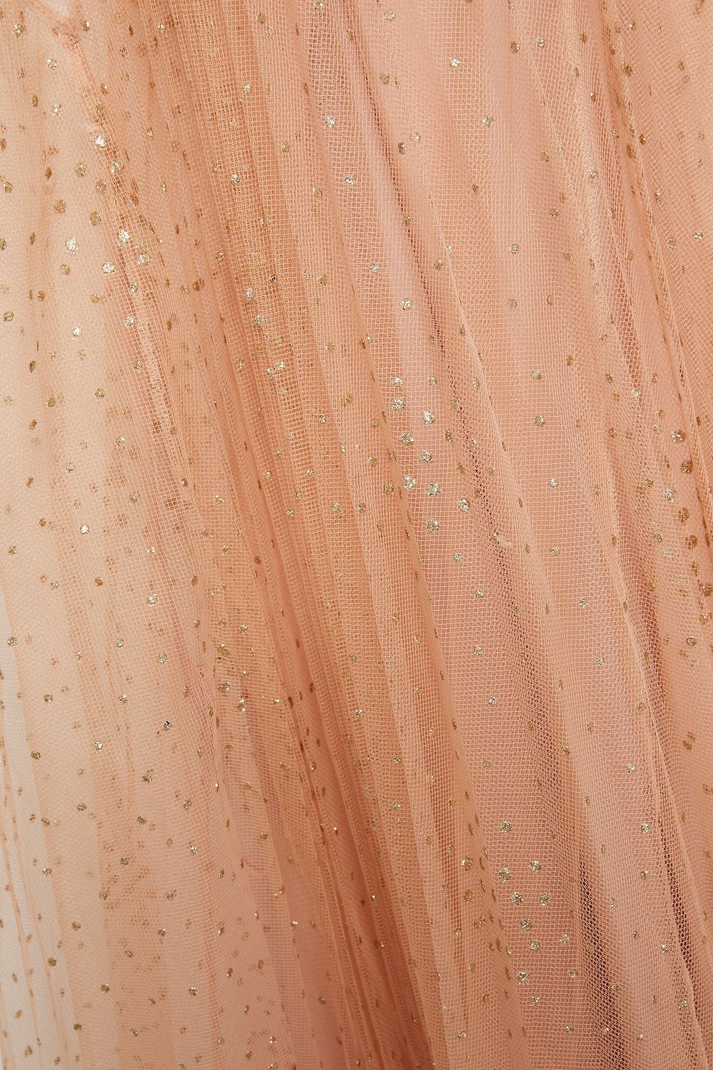 REDVALENTINO グリッター加工チュール ミニワンピース