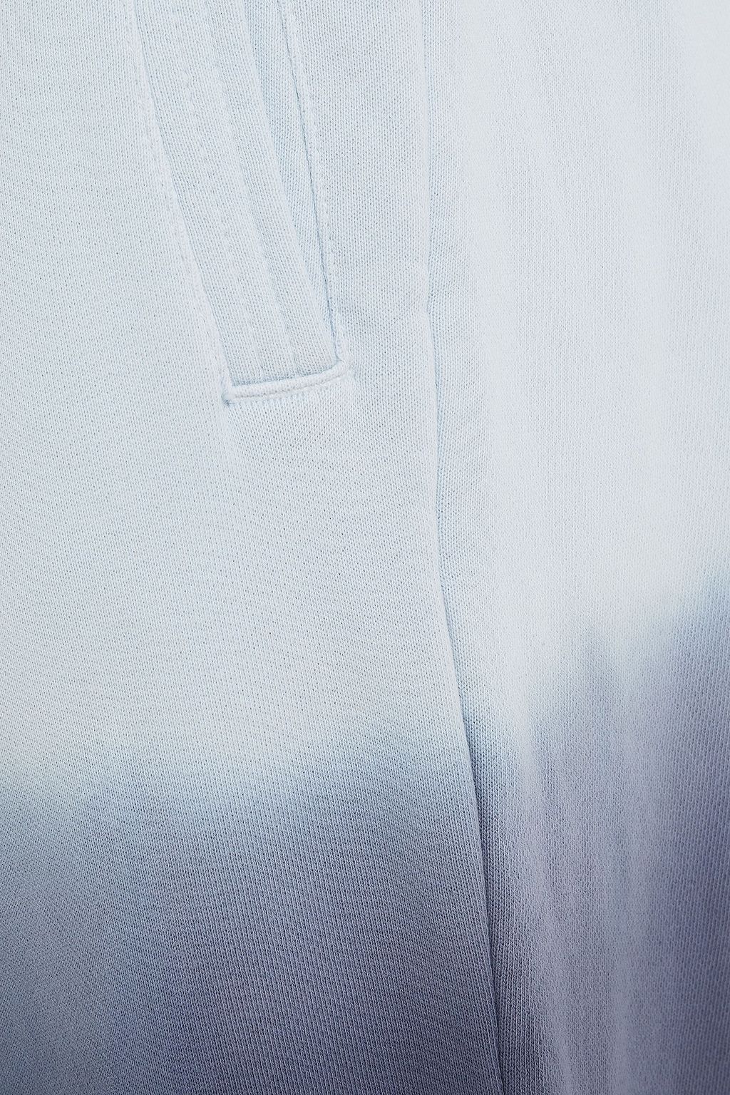 THE UPSIDE Alena embroidered dégradé French cotton-terry track pants