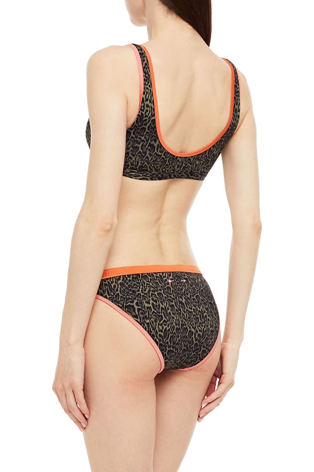 THE UPSIDE Leopard-print low-rise bikini briefs