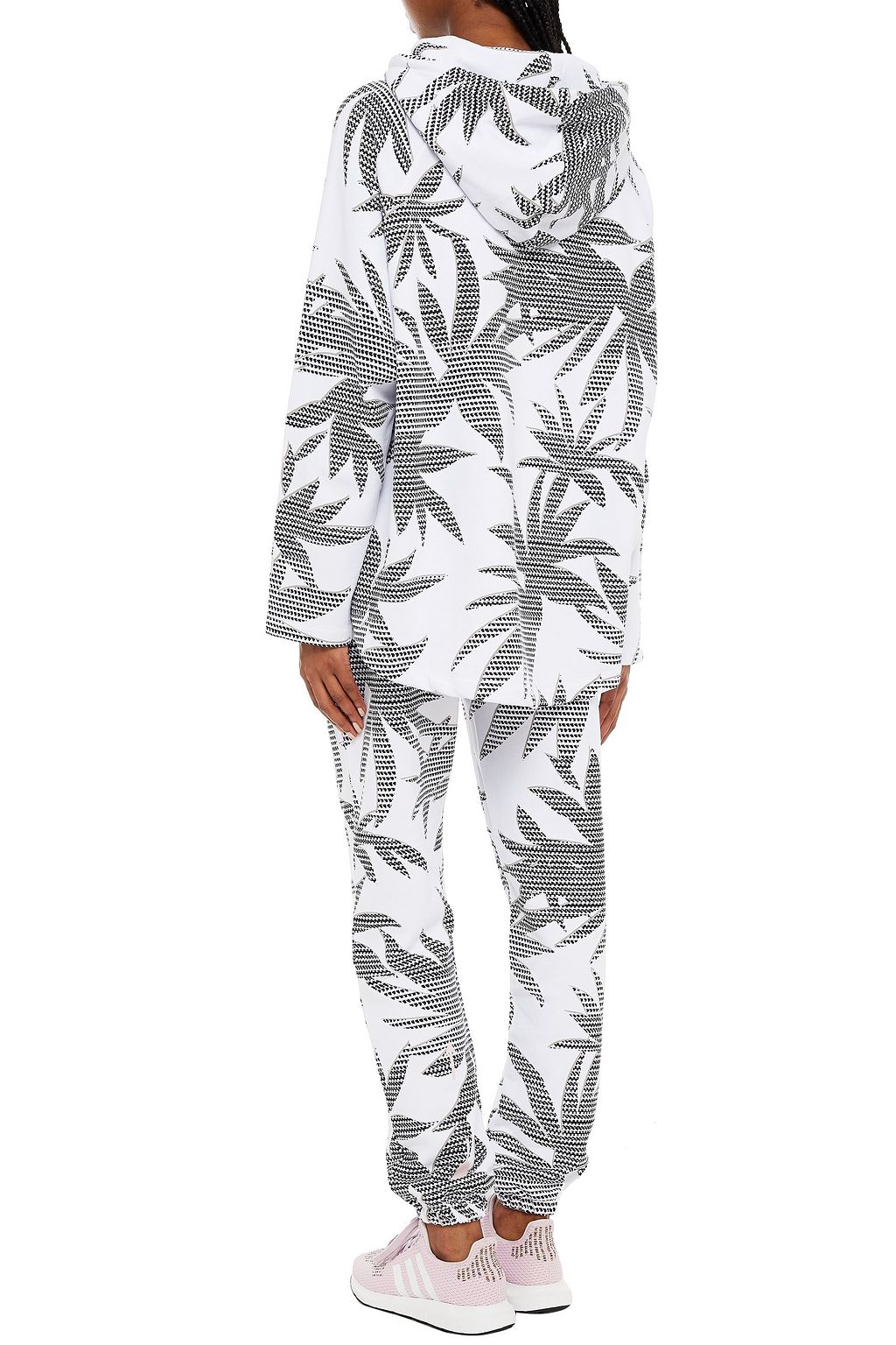 THE UPSIDE Printed French cotton-terry track pants