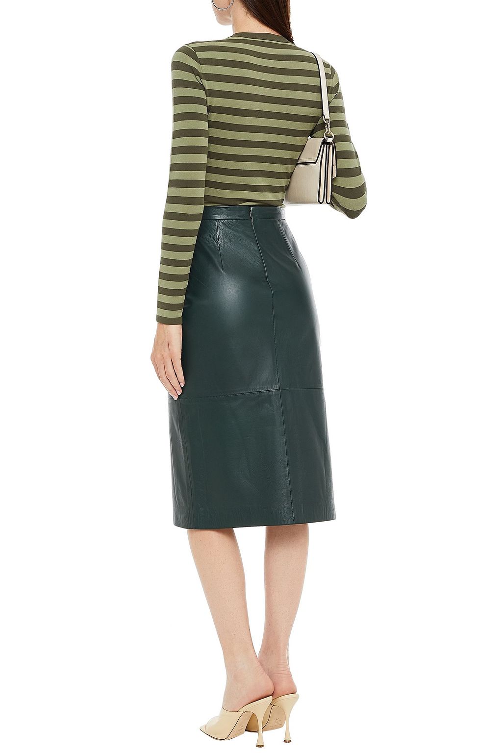 MICHAEL KORS COLLECTION Striped jersey bodysuit