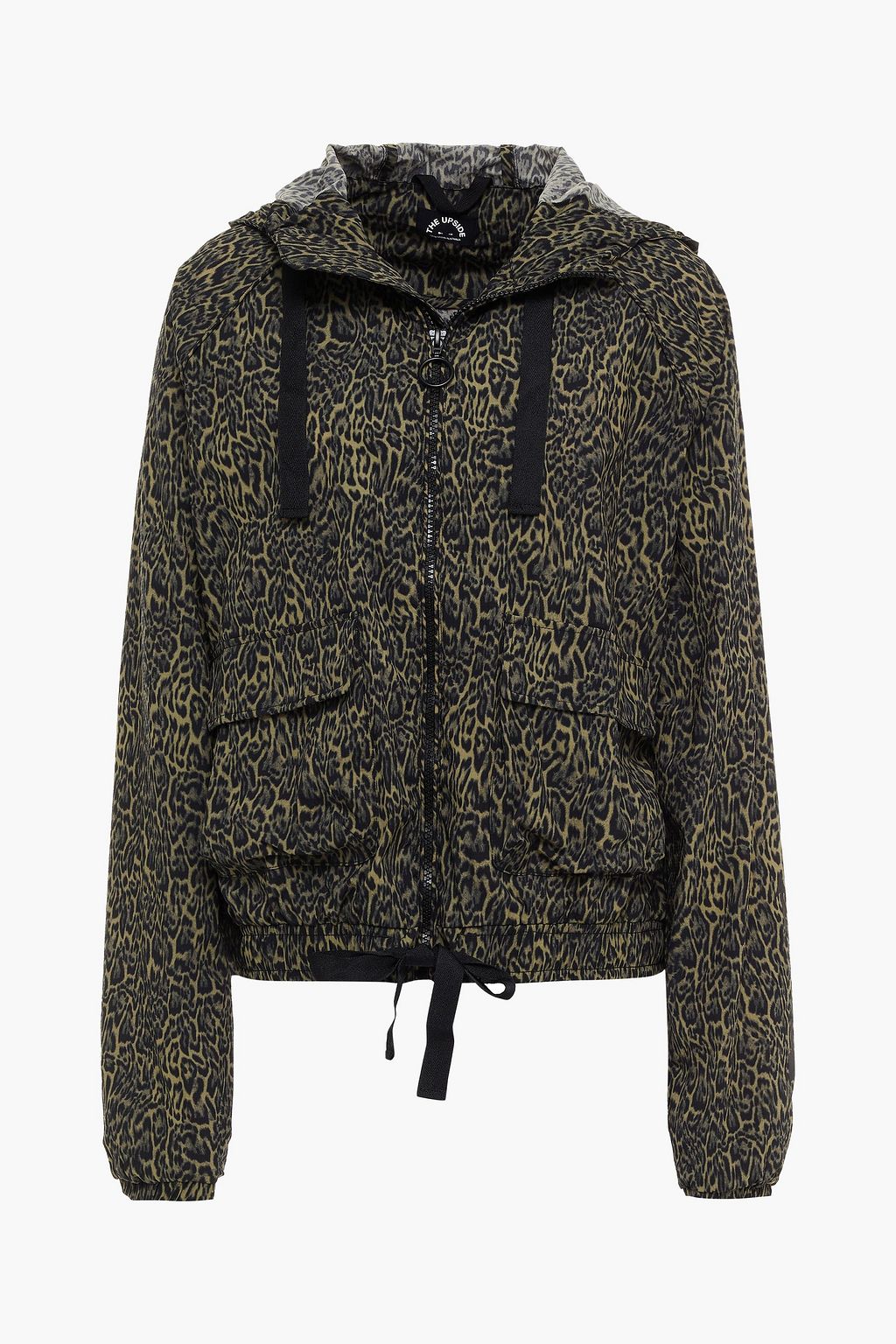 leopard print army jacket