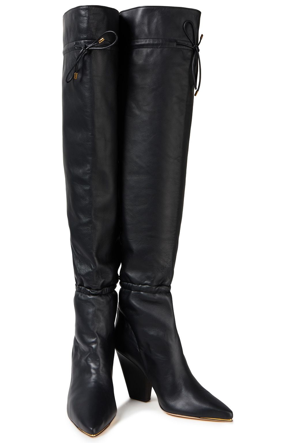 TORY BURCH Leather over-the-knee boots | Sale up to 70% off | THE OUTNET