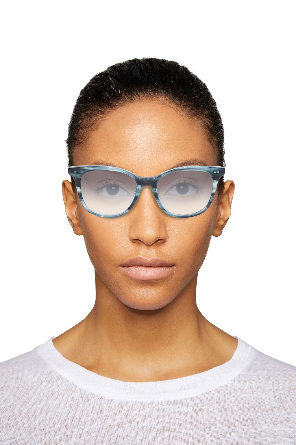 BOTTEGA VENETA D-frame marbled acetate sunglasses