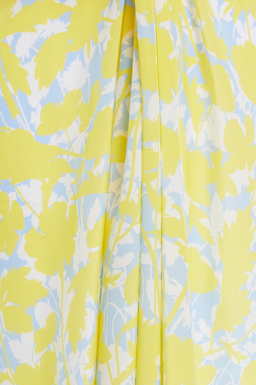 HEIDI KLEIN Shirred printed silk crepe de chine maxi dress