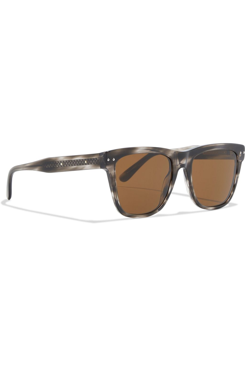BOTTEGA VENETA D-frame marbled acetate sunglasses