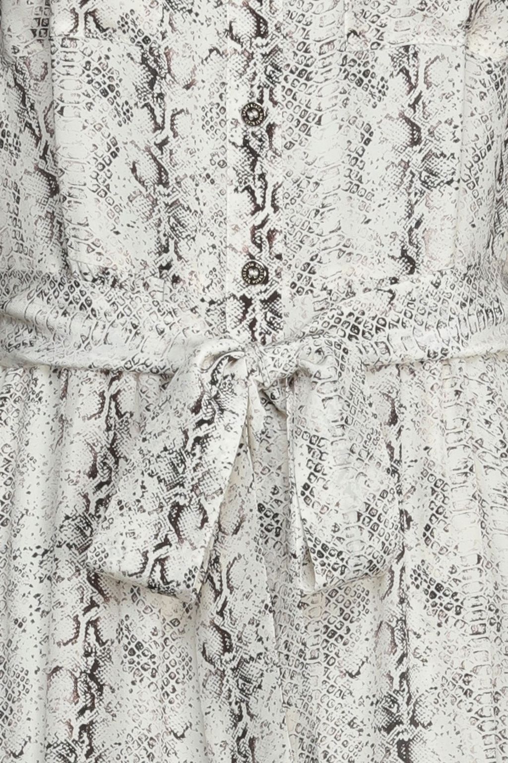 HEIDI KLEIN Snake-print silk crepe de chine maxi shirt dress