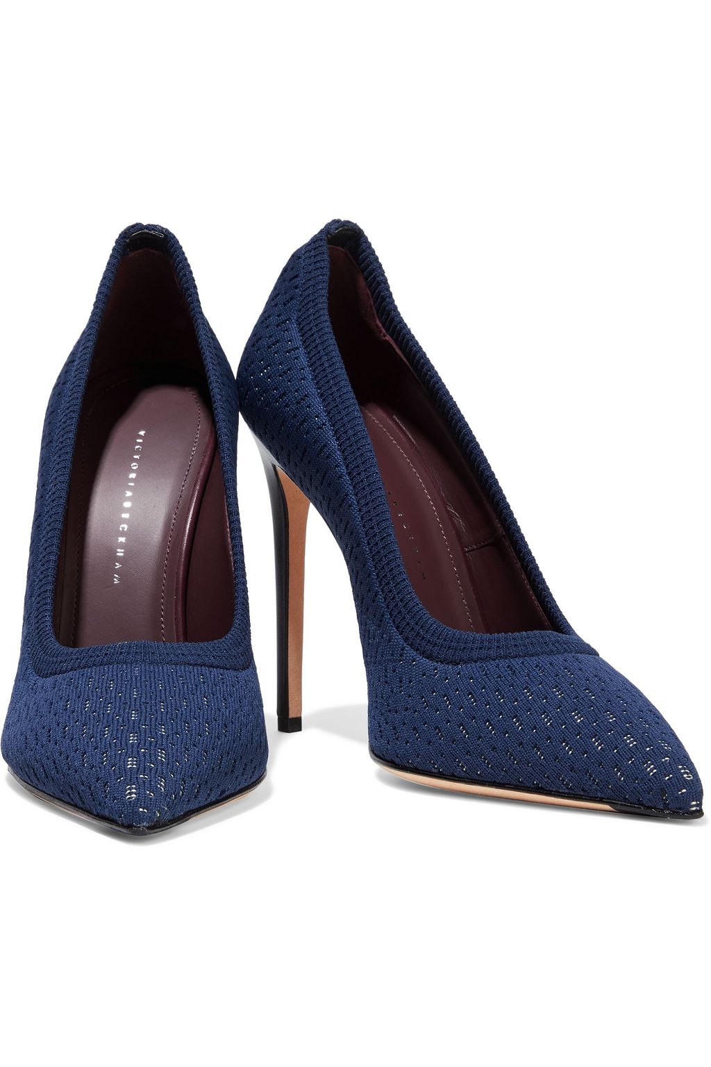 Navy Kristie stretchknit pumps VICTORIA BECKHAM THE
