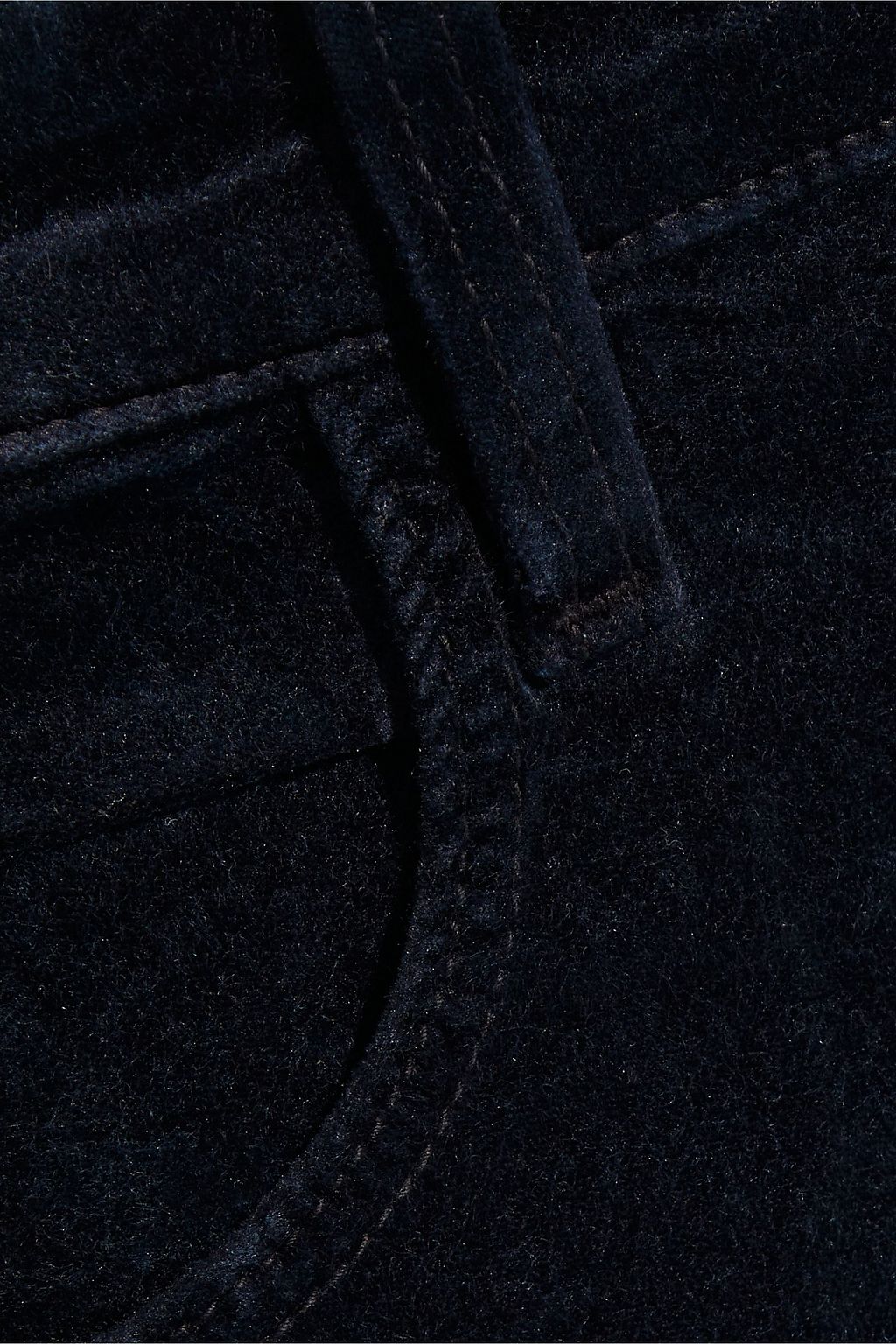 J BRAND Cropped cotton-blend crushed-velvet skinny pants