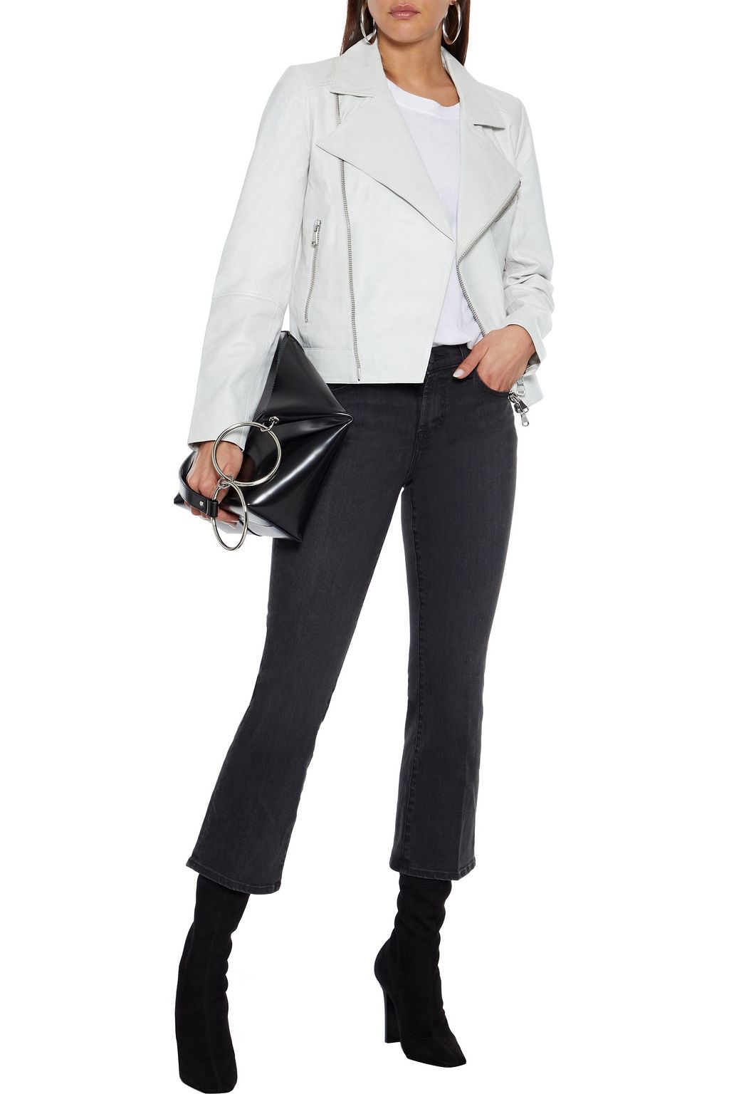 J BRAND Letty leather biker jacket