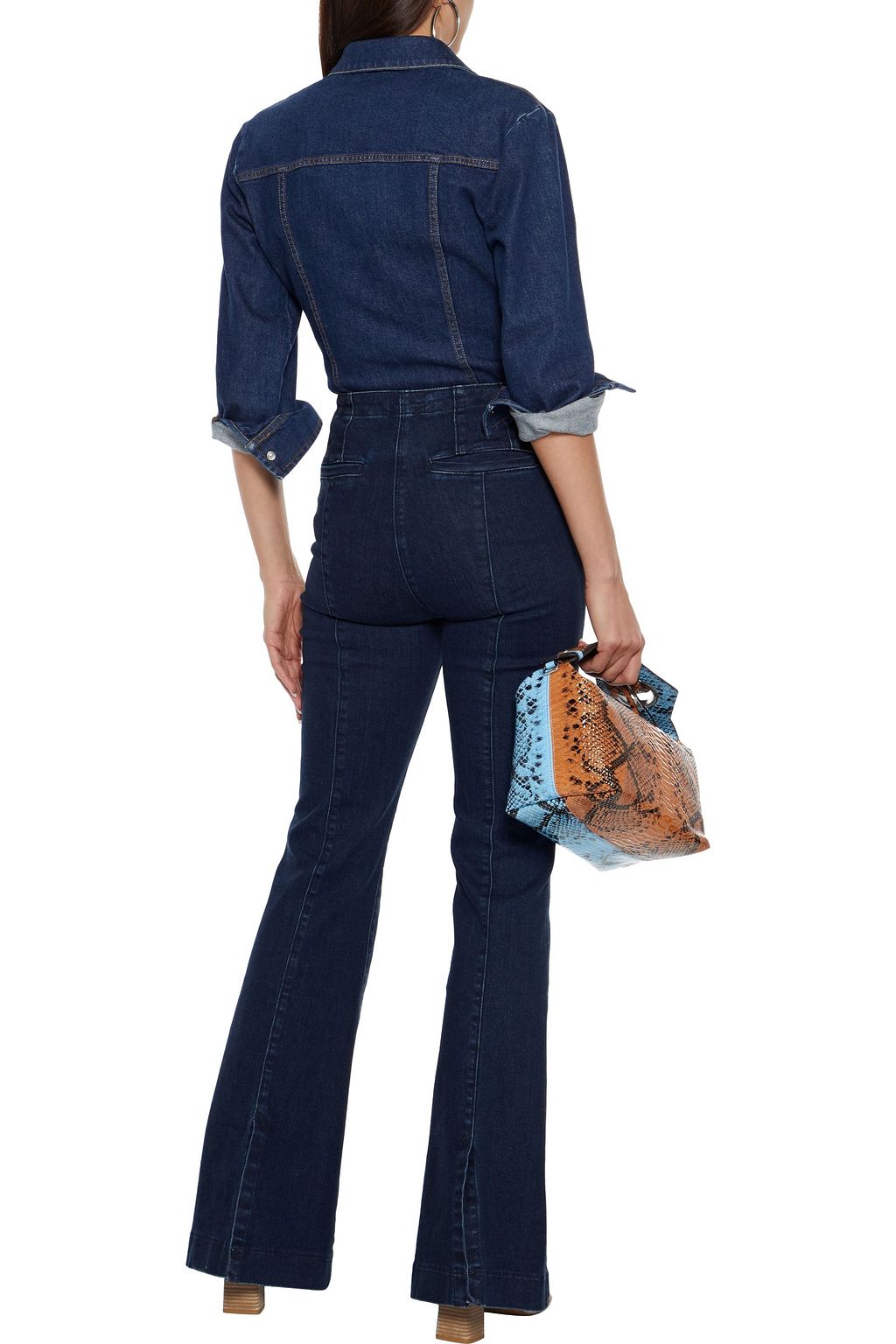 J BRAND Darted high-rise flared jeans