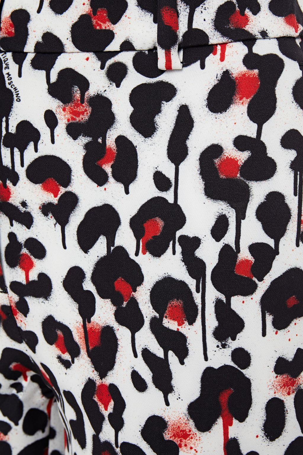 BOUTIQUE MOSCHINO Cropped printed ponte skinny pants