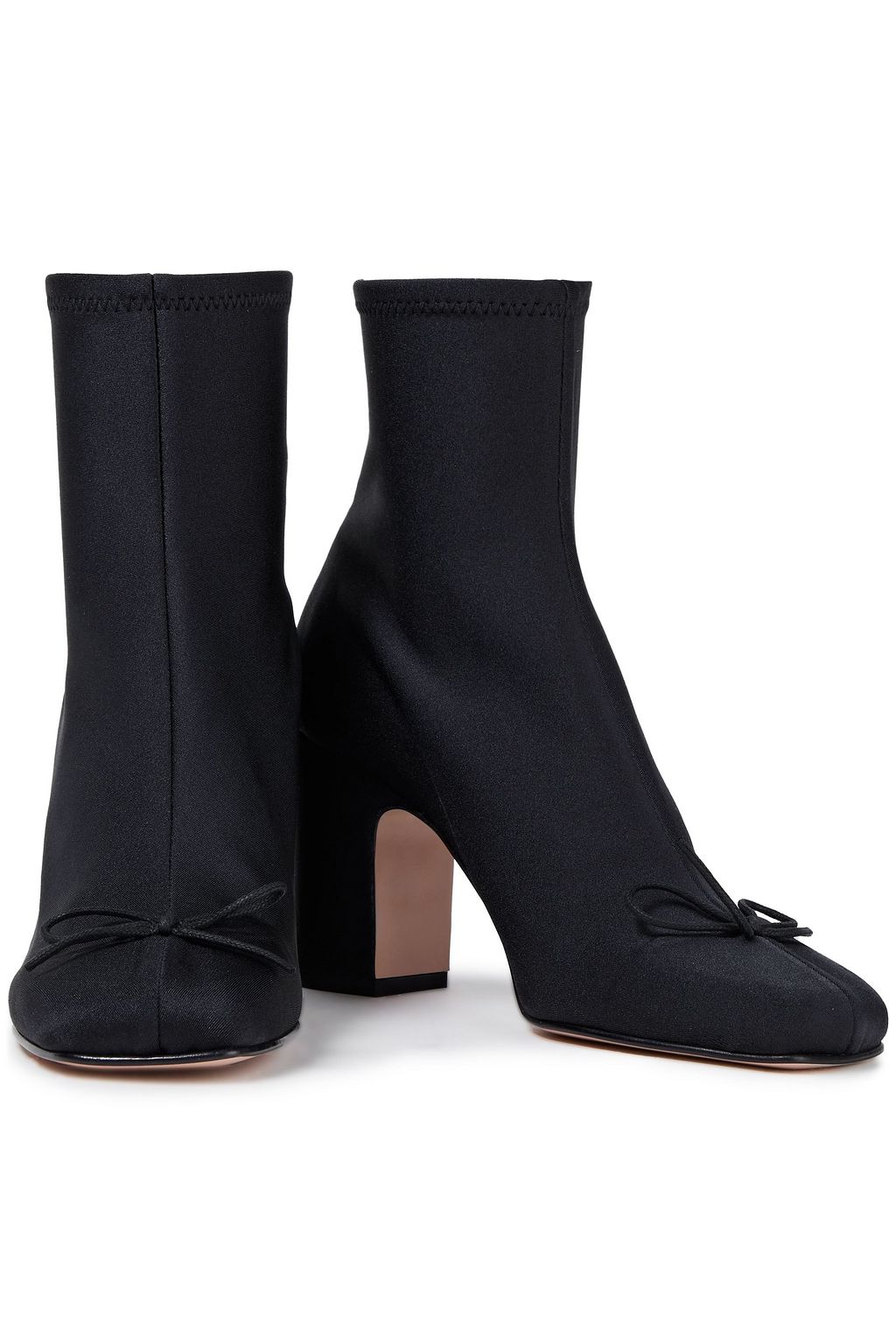RED(V) Bow-detailed stretch-jersey sock boots