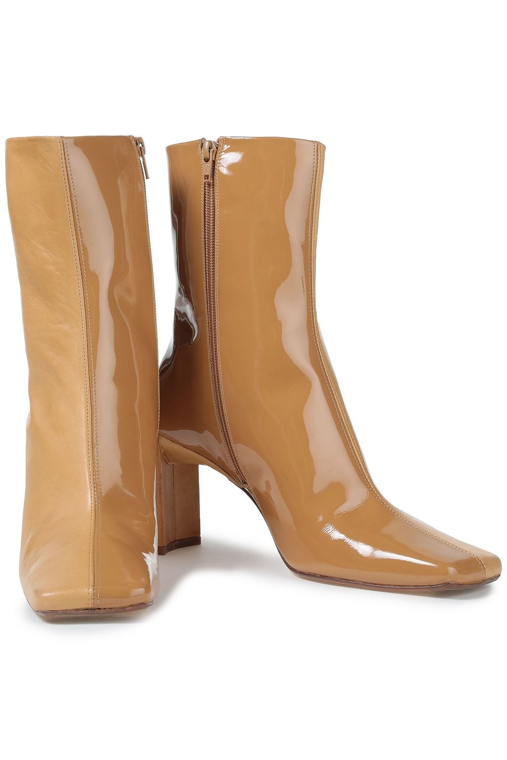 MIISTA Ekatarina smooth and patent-leather ankle boots