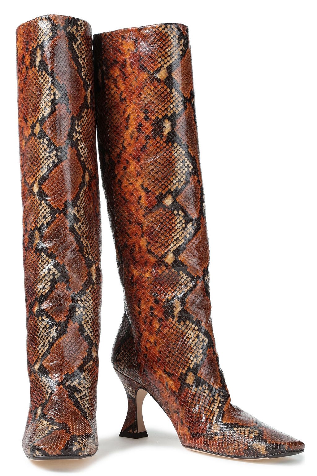 MIISTA Inga snake-effect leather boots