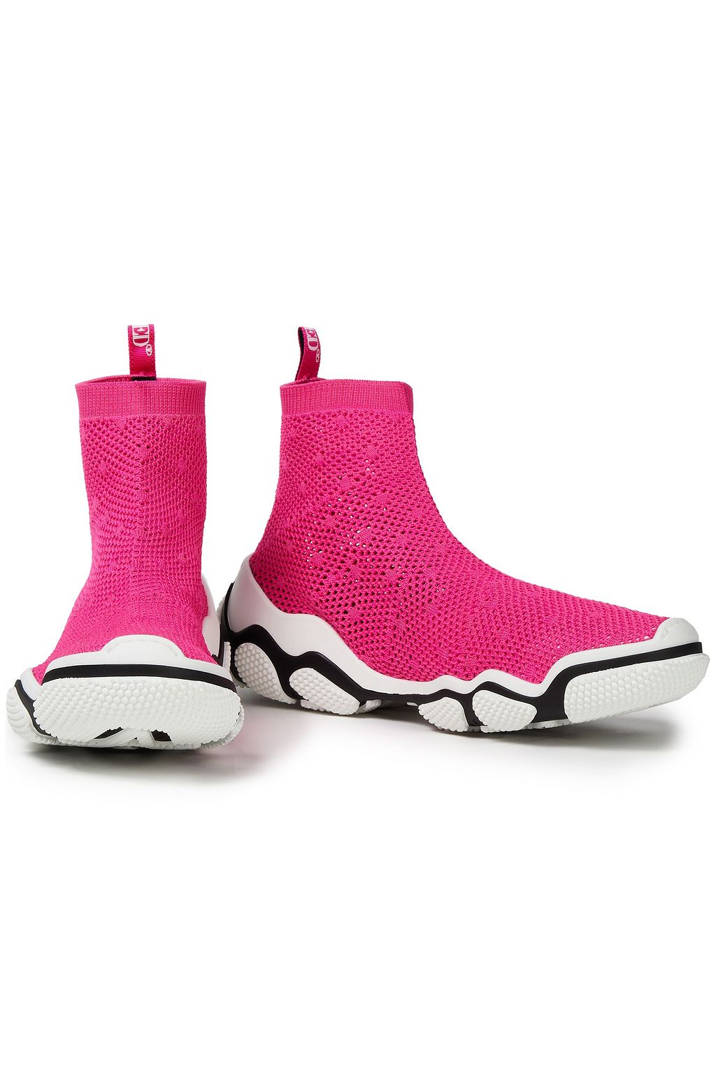 RED(V) Mesh high-top sneakers