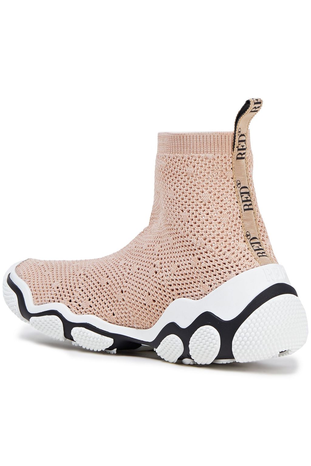 RED(V) Mesh high-top sneakers