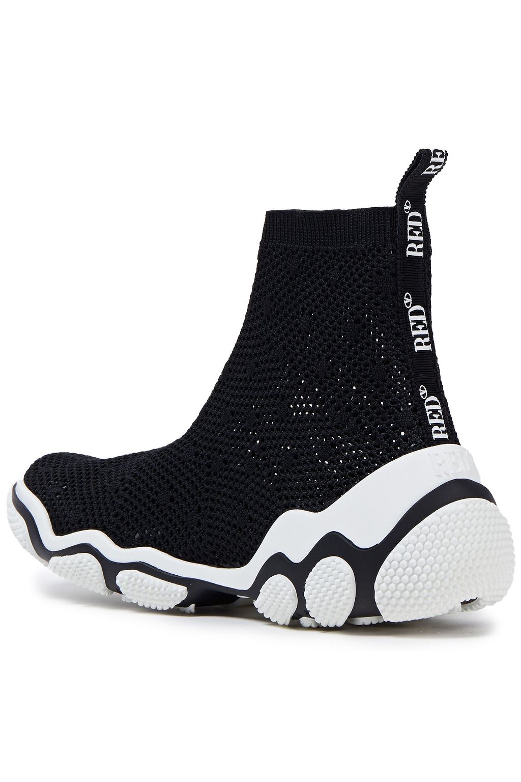 RED(V) Mesh high-top sneakers