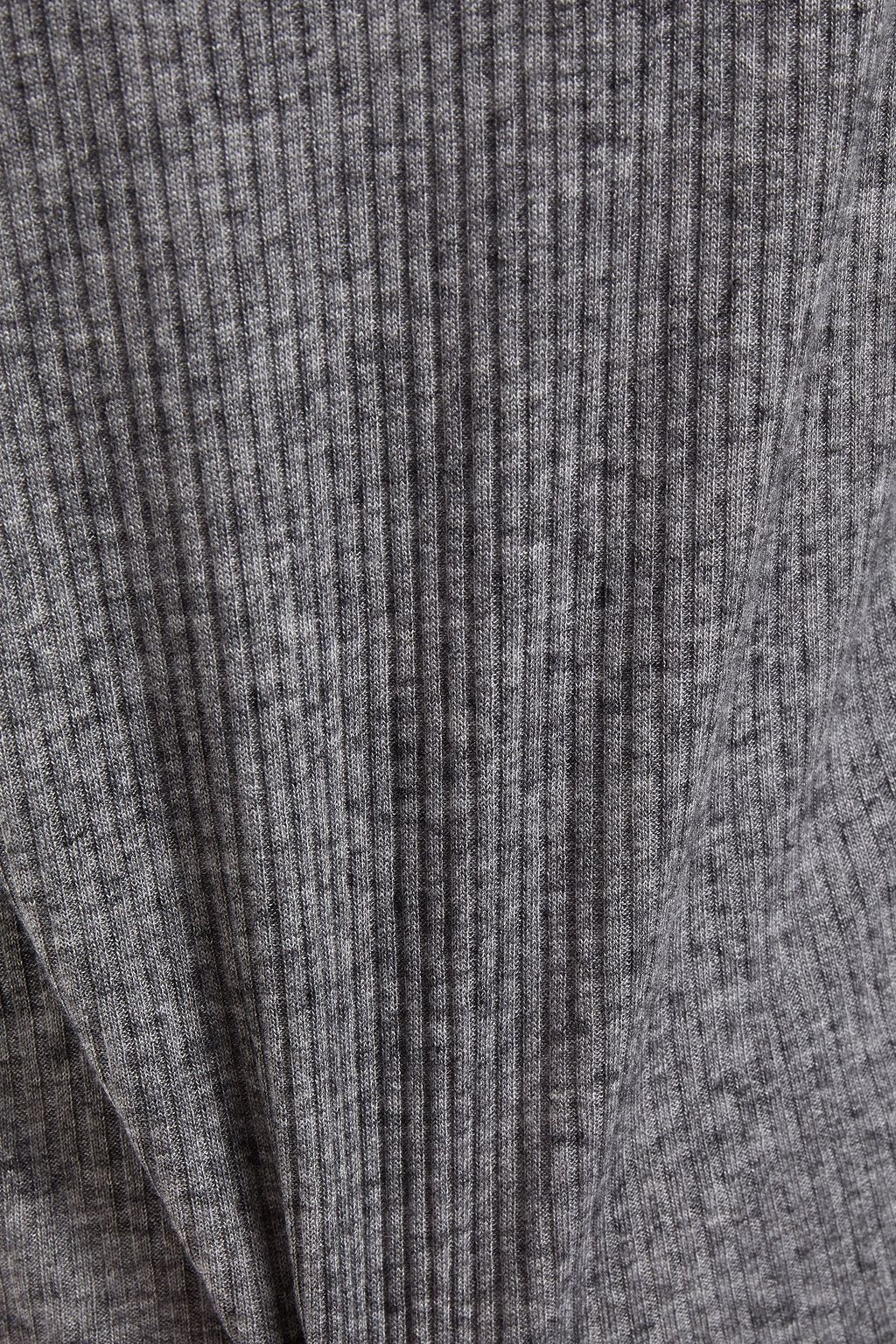 LOULOU STUDIO Embroidered ribbed jersey turtleneck sweater