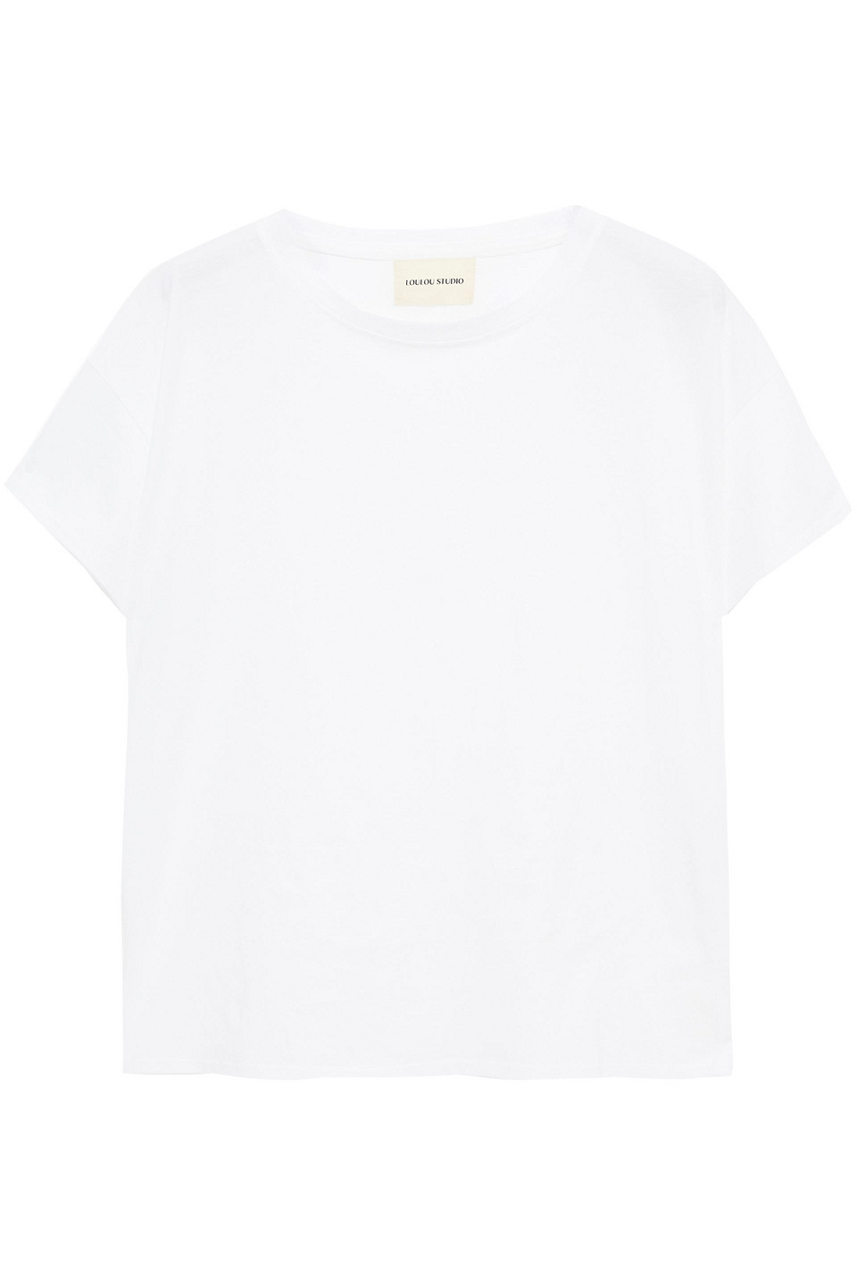 loulou de saison - basiluzzo cotton-jersey t-shirt - white - l