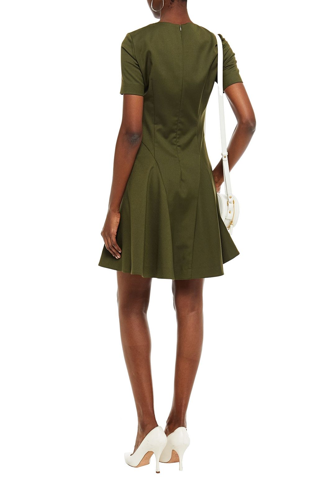 BOUTIQUE MOSCHINO Flared twill mini dress
