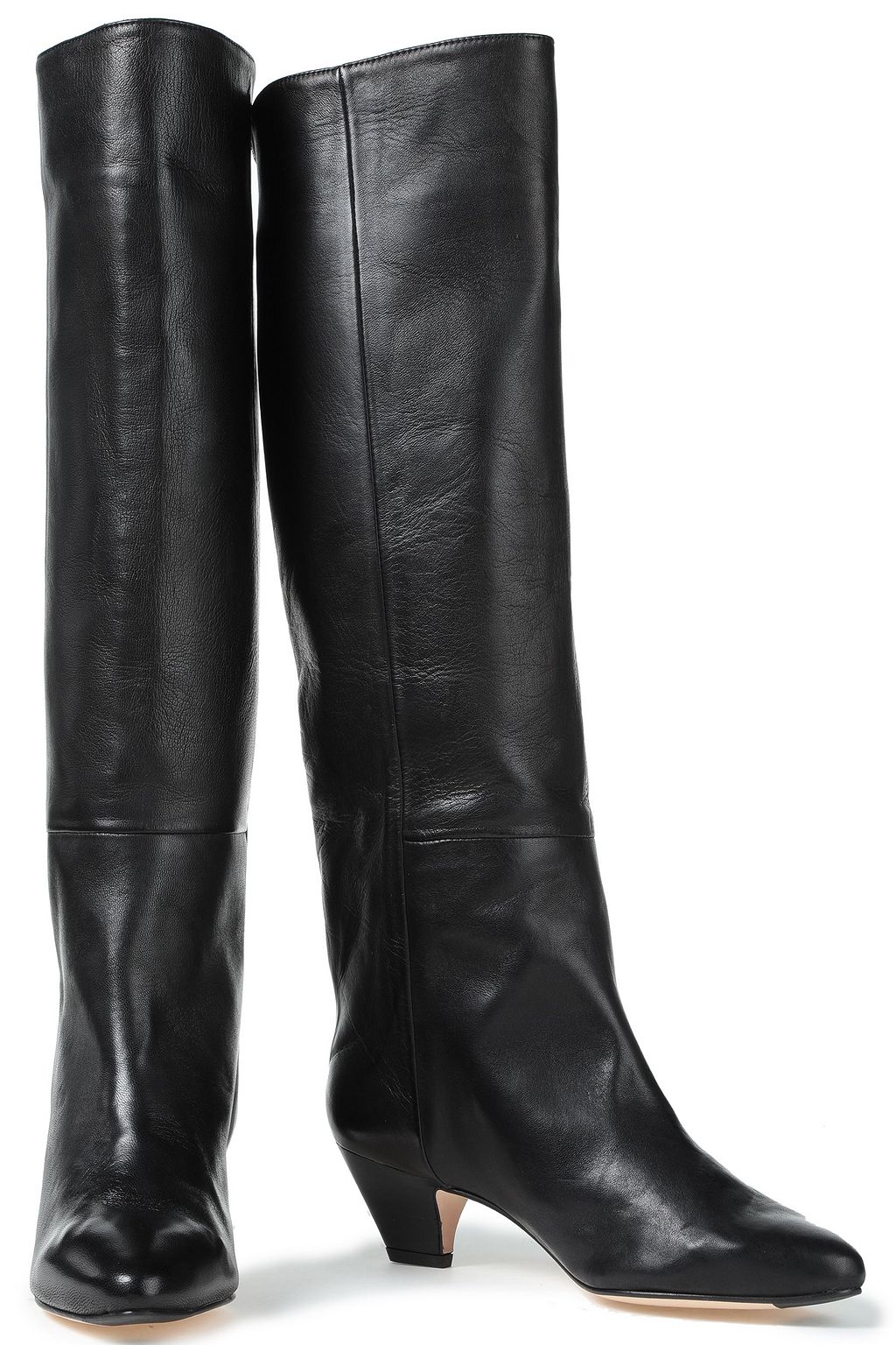 Black Katerina leather boots | up to 70% | THE OUTNET MIISTA | THE OUTNET