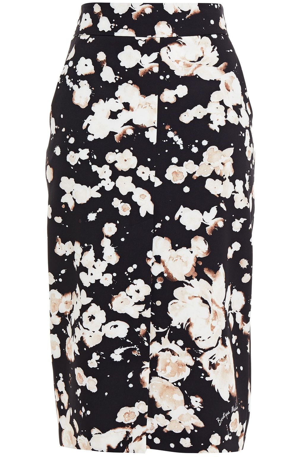 floral cotton spandex pencil skirt