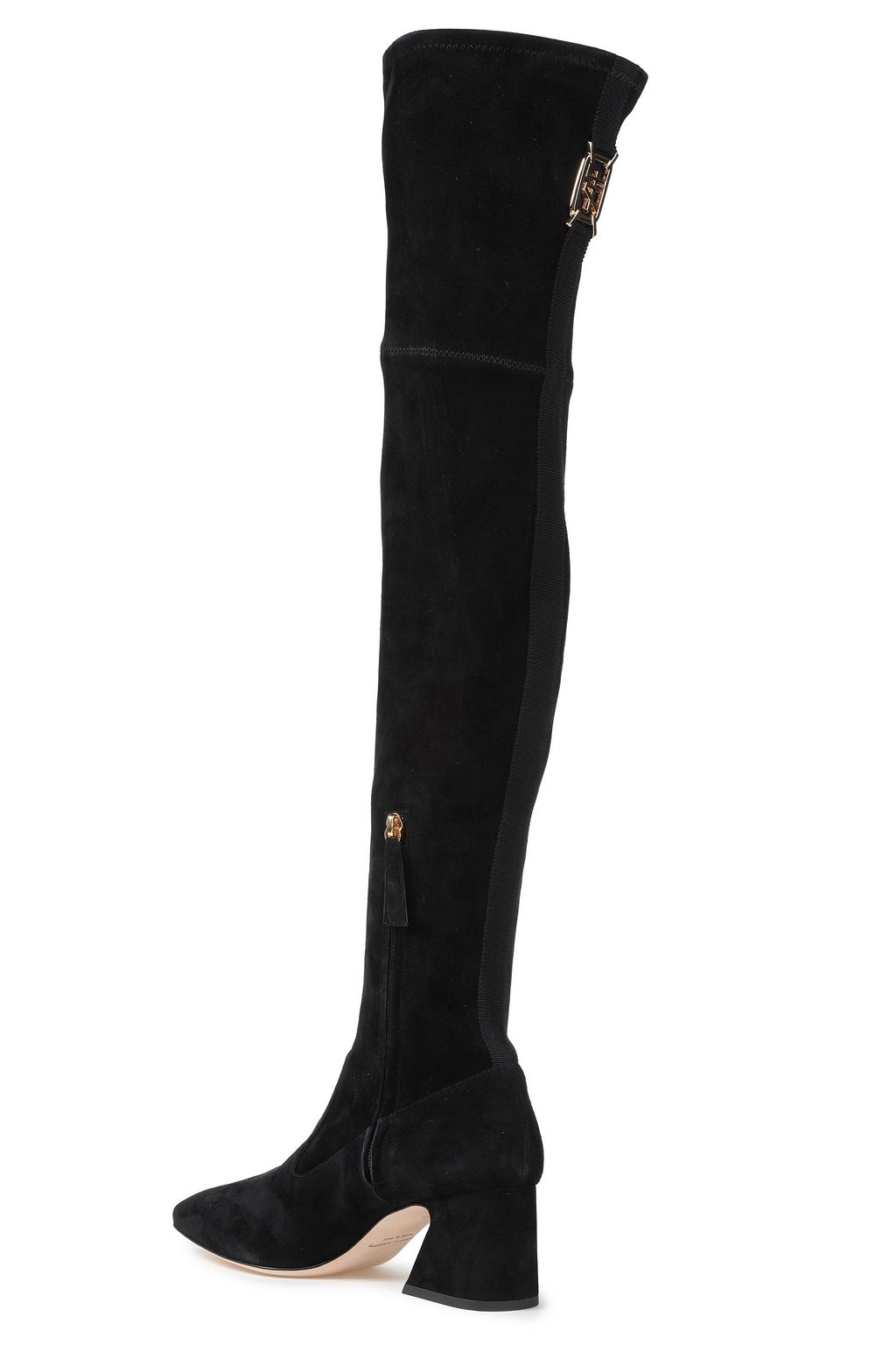 ALBERTA FERRETTI Stretch-suede over-the-knee boots