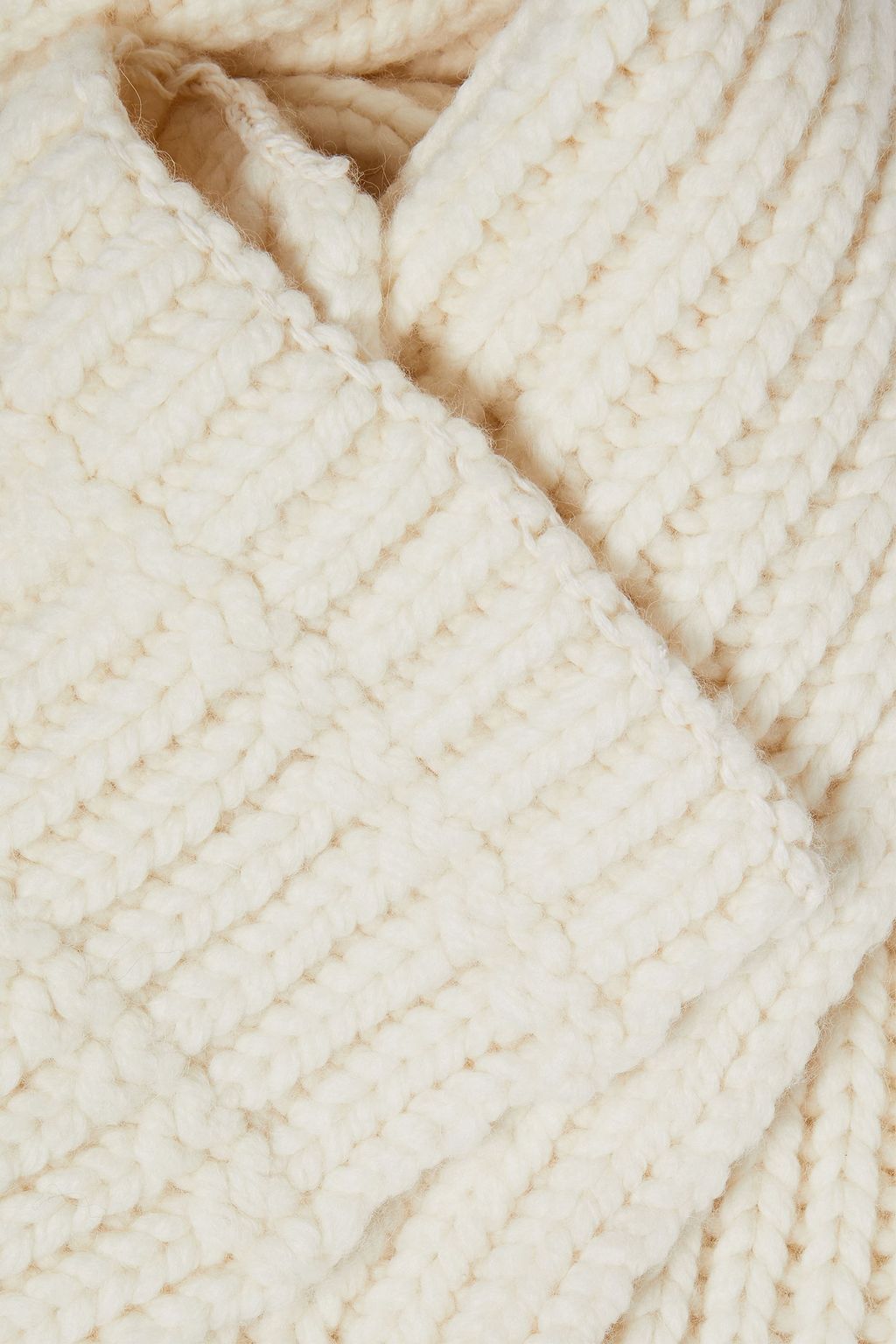 LOULOU STUDIO Ribbed wool and alpaca-blend scarf